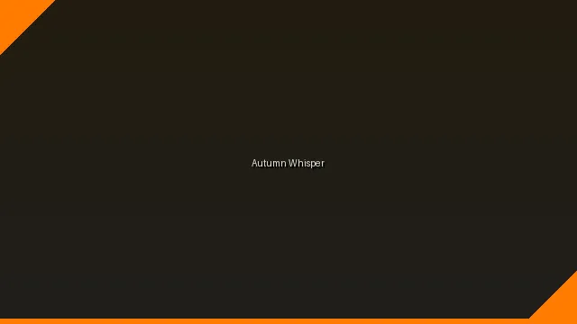 冠军作品《秋日私语》- 竞博网址 优胜视频